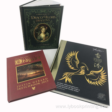 Gold foil hot stamping hardcover photo book printing